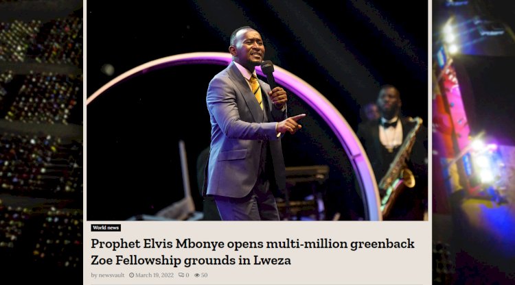 Prophet Elvis Mbonye opens multi-million greenback Zoe Fellowship grounds in Lweza 